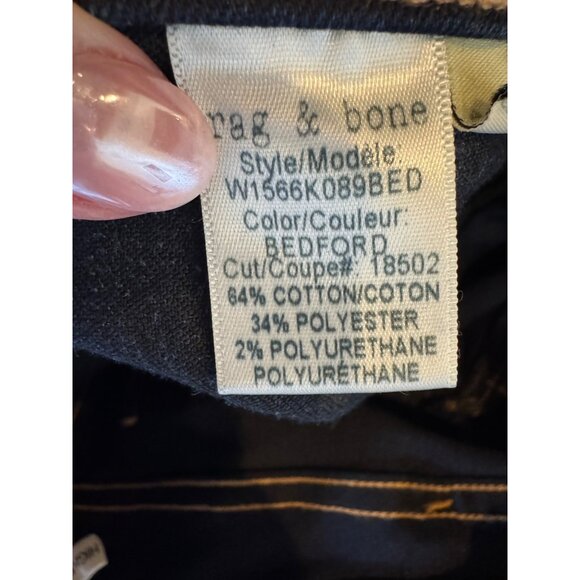 Rag & Bone Jeans Women 25 Blue Denim Bedford Wash High Rise Ankle Skinny - Picture 11 of 12